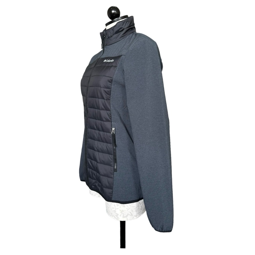 Columbia Women's Track Lines Hybrid Light Insulated Full Zip Jacket Size Small - Picture 4 of 16